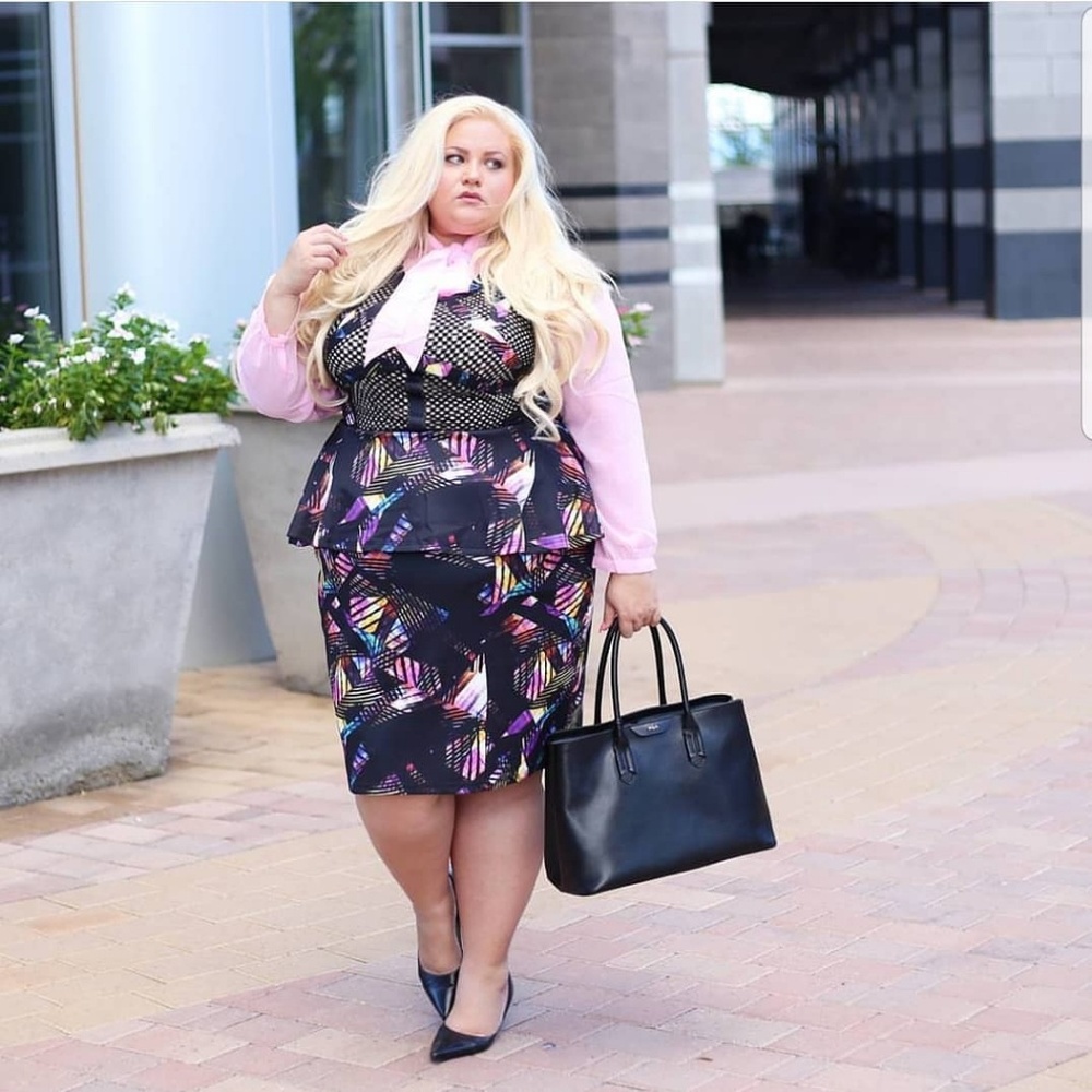 COPY - Bundle Designer dress and pink blouse 2 piece set